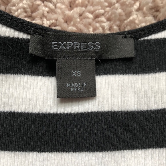 Express Black and white striped tank top - Picture 2 of 3